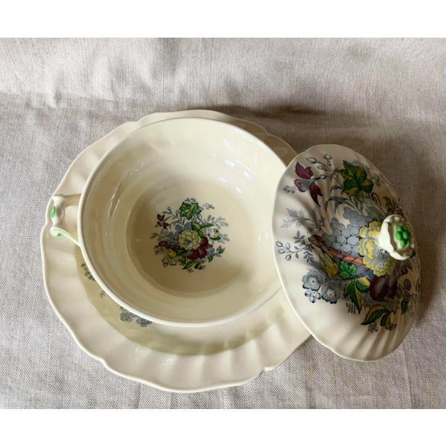 Exceptional Royal Doulton "Kirkwood" Pattern Game Pie Dish & Chop Plate Set, C. 1930 For Sale - Image 9 of 10