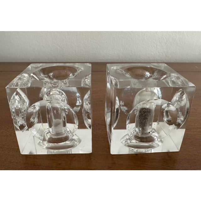 Mid-Century Modern Mid-Century Modern Glass Salt and Pepper Shakers For Sale - Image 3 of 11