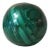 Malachite Carved & Polished Spherical Shaped Stone For Sale
