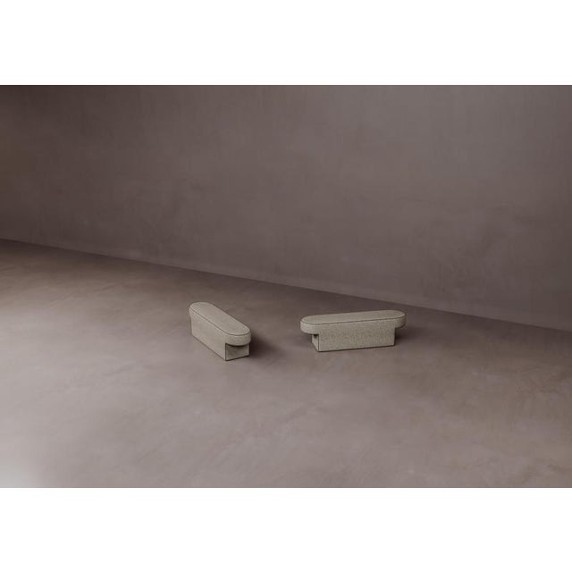 Contemporary MDF and Upholstered Bitta Bench by Dainelli Studio Atelier For Sale - Image 3 of 6