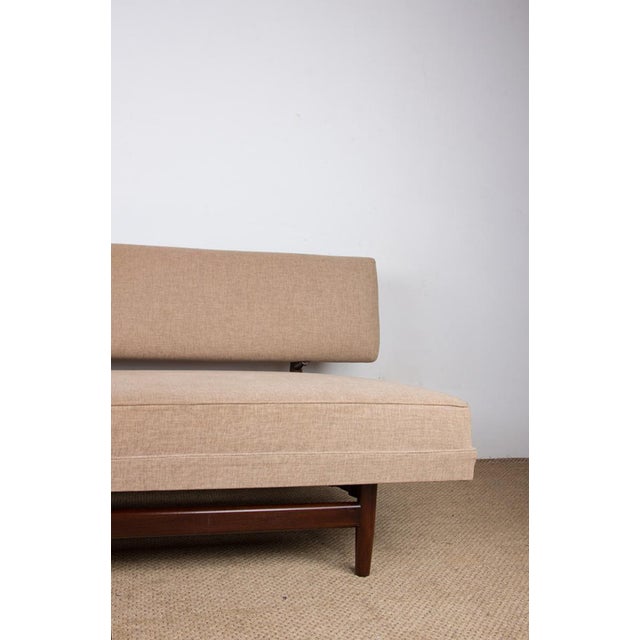Large Scandinavian Daybed in Teak and New Fabric, 1960s For Sale - Image 15 of 18