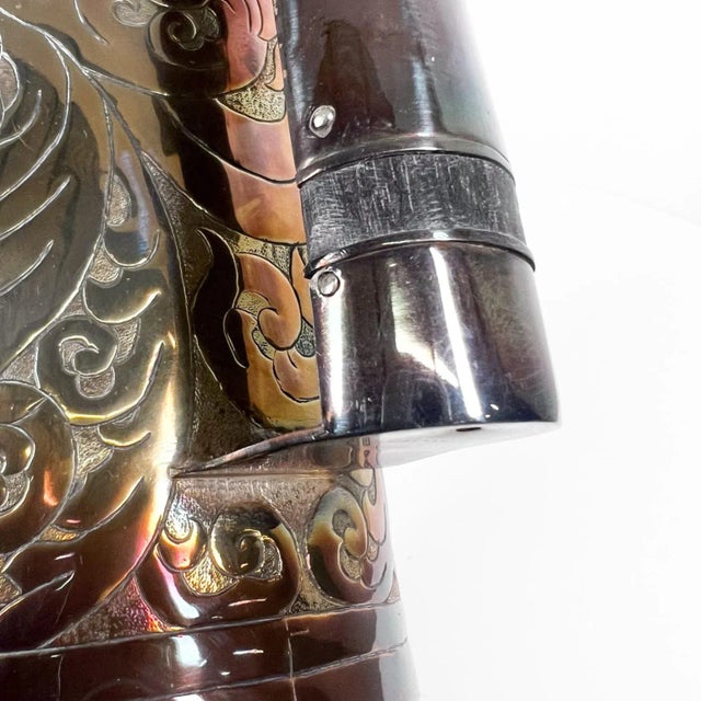 1900s Hand Wrought Embossed Sterling Silver Pitcher Set Creamer and Sugar For Sale - Image 9 of 13