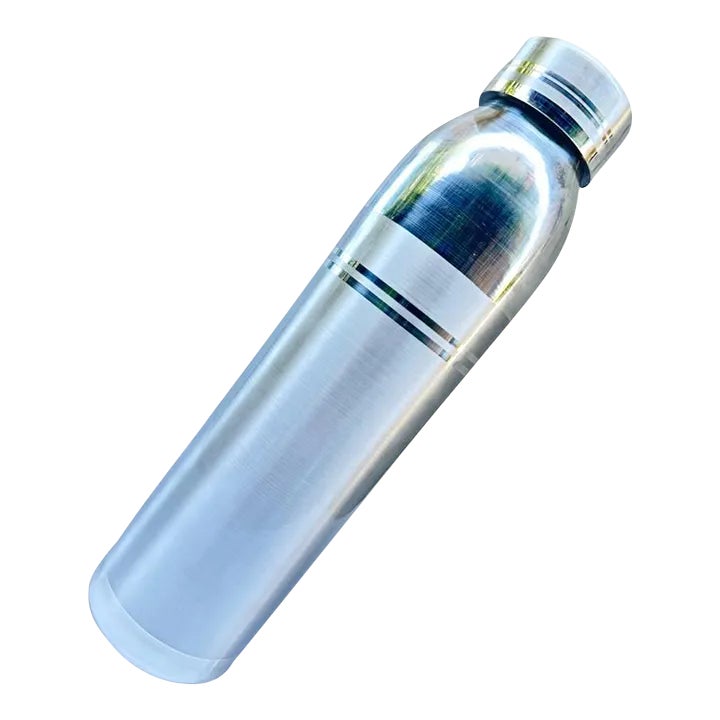 T100 Silver Water Bottle Flask Tight Handmade Sterling Fitted Screw Lid ...