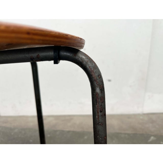 Brown Mid-Century Modern Danish Teak Stool, 1960s For Sale - Image 8 of 18