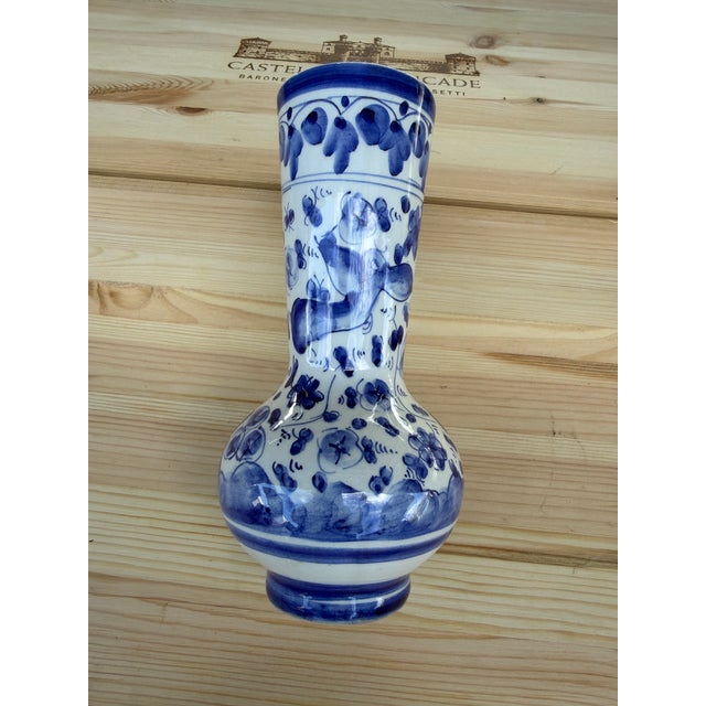 White Portuguese Ceramic Jug in the 'Mille Fleurs' Style, For Sale - Image 8 of 8
