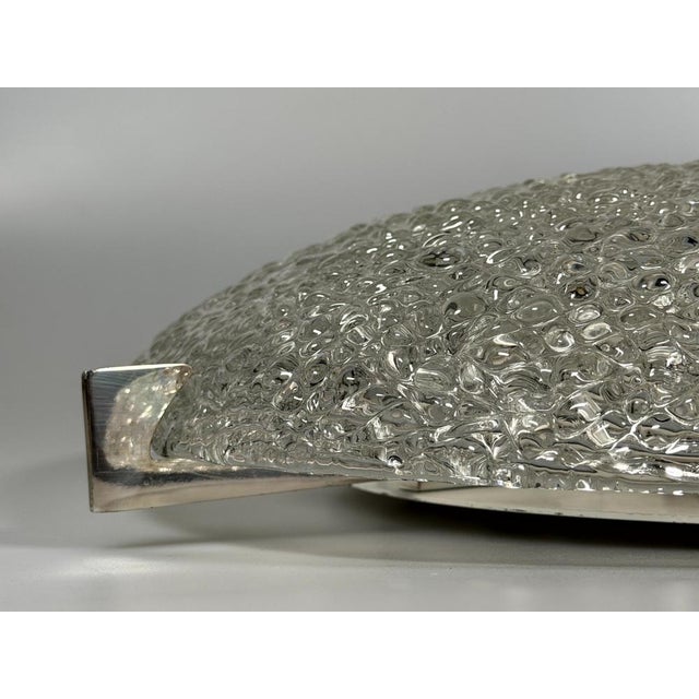 Ice Glass Flush Mount from Kaiser Leuchten, 1960s For Sale - Image 8 of 18