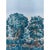 SAMPLE - Schumacher X Johnson Hartig La Forêt 3 Panel Set In Antique Blue Forest For Sale