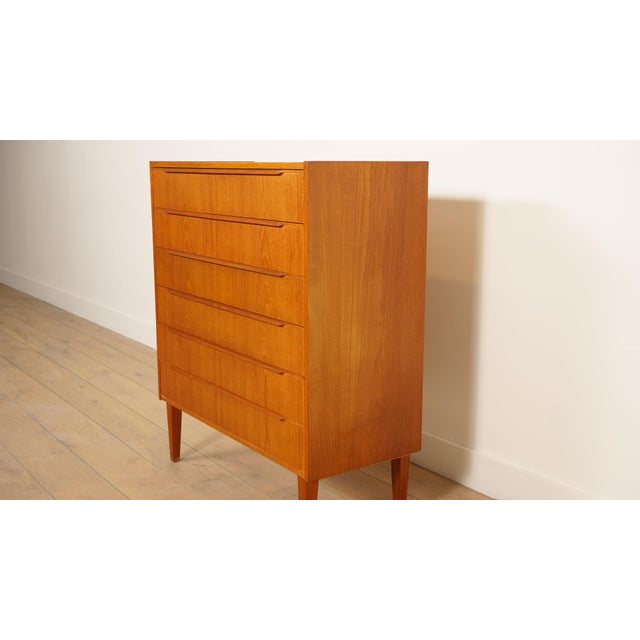 Wood Vintage Danish Chest of Drawers in Teak For Sale - Image 7 of 13