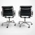 Herman Miller Pair of Eames Aluminum Group Soft Pad Management Chairs by Herman Miller - Black Leather For Sale - Image 4 of 10