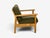 Henning Kjaernulf Style, Lounge Chairs, Oak, Fabric, Denmark, 1970s For Sale - Image 12 of 13