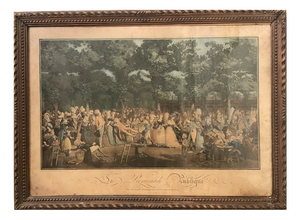Louis-Philippe Debucourt, The Public Promenade, 1790s, Etching, Framed