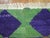Mid 20th Century Vintage Zabihi Collection Geometric Purple Green Turkish Shag Rug - 3'9" x 5' For Sale - Image 5 of 5