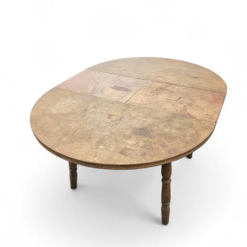 Wood Windsor Wheelback Dining Table and Chairs from Oirschotse Meubelindustrie, 1950s, Set of 7 For Sale - Image 7 of 18