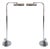 1960s Charles Hollis Jones Chrome Ball Line Reading Lamp For Sale