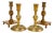 Antique Danish Brass Candlesticks, 1890s, Set of 4 For Sale
