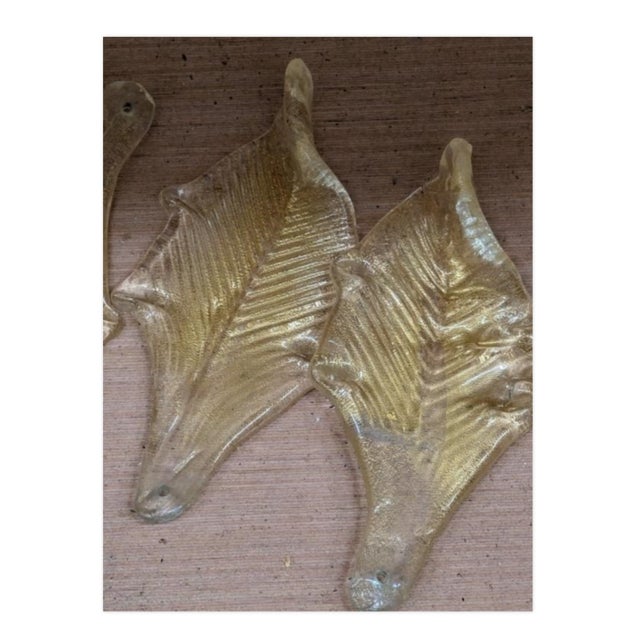 Silver Vintage Murano Gold Flake Glass Chandelier With "Silver" Branches For Sale - Image 8 of 9