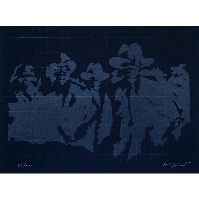 Pino Reggiani, Men of the Night, Lithograph, 1970s For Sale - Image 5 of 5