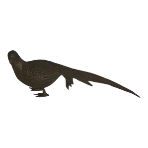 Mid 20th Century Solid Brass Sculpture of a Pheasant Bird