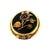 A captivating Grand Period Victorian brooch featuring a floral design on a black onyx background. The center flower is an...