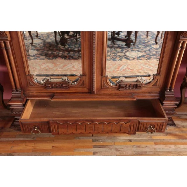 2000 - 2009 Antique Wooden Castle Wardrobe For Sale - Image 5 of 7