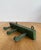Green Antique Rustic Wooden Peg Hook Strip in Green For Sale - Image 8 of 8