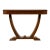 1930s French Art Deco Walnut Console Table For Sale