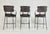 Brown 1990s Industrial Steel Counter Stools With Leather Seats, Set of 3 For Sale - Image 8 of 18