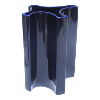 Indigo Vase by Angelo Mangiarotti for Fratelli Brambilla, 1960s For Sale