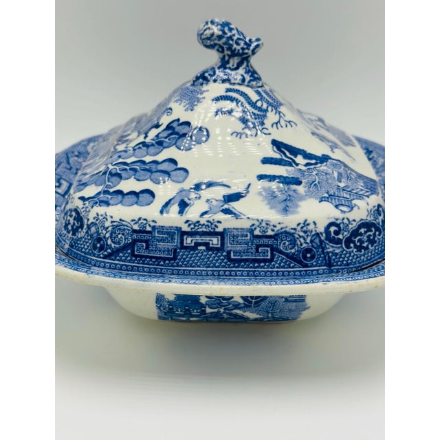 Antique Transferware Covered Serving Dish For Sale In Charleston - Image 6 of 8