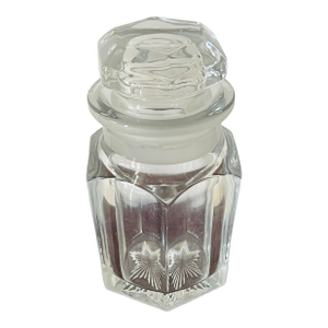 Gorgeous Antique Bohemian Cut Glass Bottle