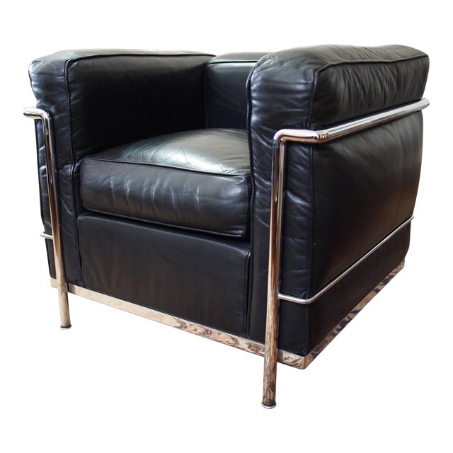 Cassina Lc2 Petit Modele Lounge Arm Club Chair Chairish