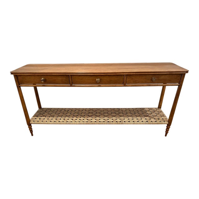 Lucia Walnut Console Table For Sale