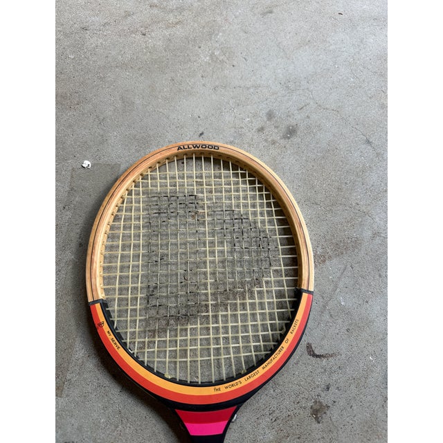 Wood Collection of Vintage Björn Borg Tennis Rackets With Cover and Guard For Sale - Image 7 of 11