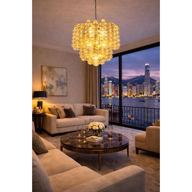 Italian Chandelier in Murano Glass, 1980s For Sale - Image 12 of 15