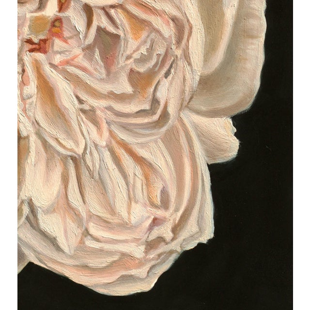 Contemporary Whispers of White by Robin Hextrum | Oil on Panel White Flower Still Life For Sale - Image 3 of 7