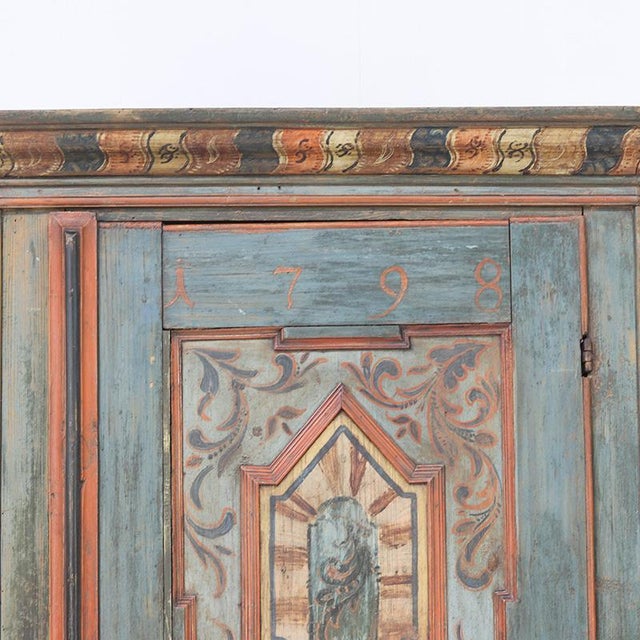 An exceptional antique bridal chest dating from 1798, originating from Franconia, southern Germany. This is a beautiful...