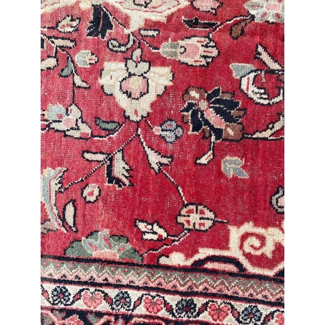 Red Large Mid-Century Mahal Rug For Sale - Image 8 of 18