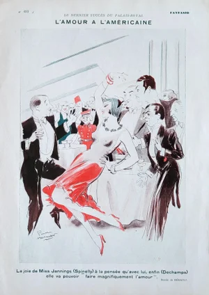 Pierre Herault, 1928 "L'Amour à L'Américaine" Fantasio Print
