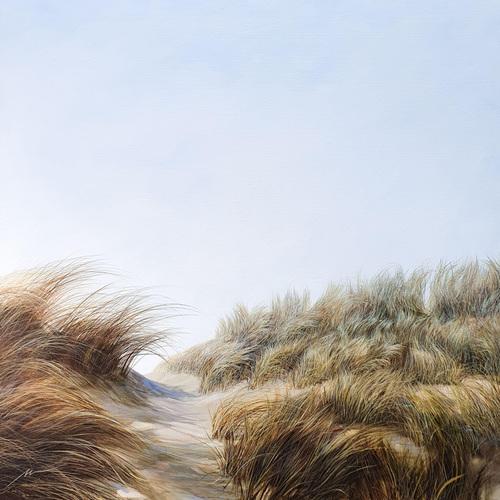 Maija Muizniece, The Laughter of the Wind Dances on the Tips of the Sedges, Oil on Canvas, 2023 For Sale - Image 4 of 4