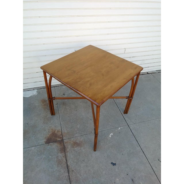 Vintage Heywood Wakefield Bamboo Table Chairish