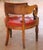 Red 19th Century French Louis Philippe Carved Walnut and Leather Desk Armchair For Sale - Image 8 of 9