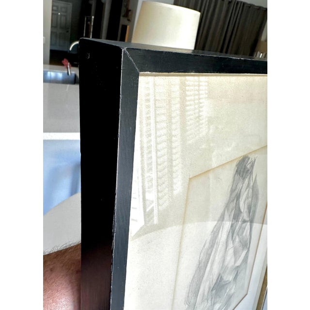 Mid-Century Drawing by Listed Artist Stanley Mitruk For Sale - Image 10 of 12