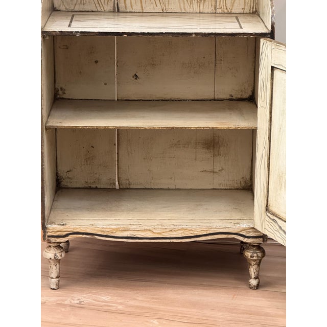Diminutive Early 19th Century English Faux Bois Waterfall Bookcase For Sale - Image 11 of 14