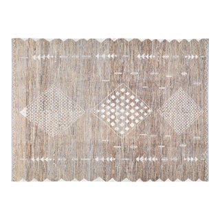 Moroccan Hand Knotted Wool Rug, 8'5"11'6" For Sale