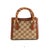 Gucci Gucci Diana Crystals Small Gg Canvas Camel Leather Bamboo Handle Tote Bag For Sale - Image 4 of 10