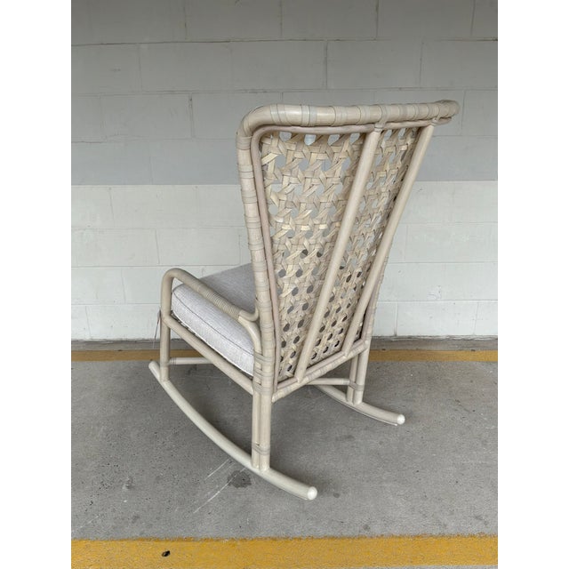 McGuire Exalt Rocking Chairs - Pair. For Sale - Image 10 of 12
