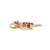 Vintage 14k Yellow Gold Diamond Ruby Green Enamel Hummingbird Drop Pendant For Sale - Image 4 of 8