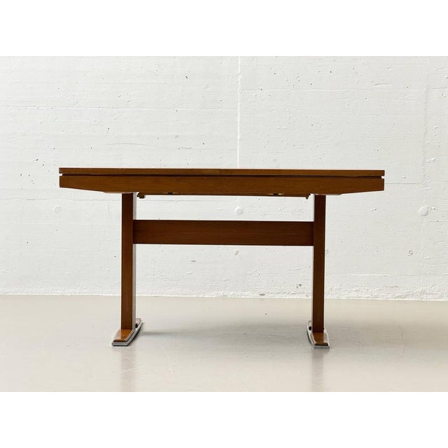 Vintage Teak Dining Table with Extension Mechanism by Asch, 1950s For Sale - Image 4 of 15