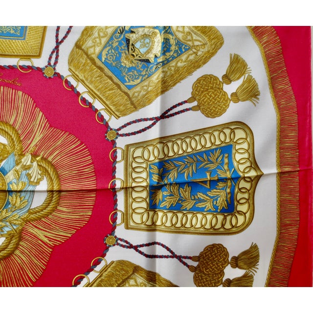 Textile Hermes Silk Scarf " Poste Et Cavalerie" 1987 For Sale - Image 7 of 11