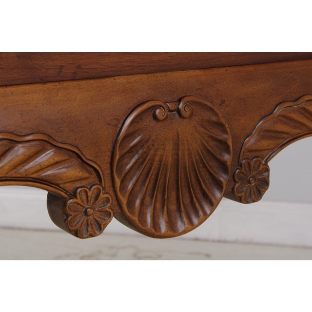 Century Chippendale Style Marble Top Console Table For Sale - Image 9 of 13